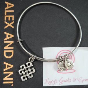 Alex and Ani endless knot Bangle Bracelet